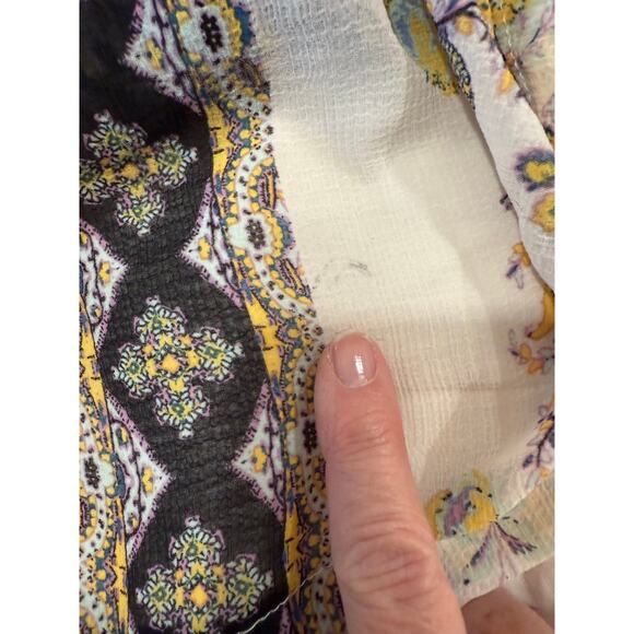 Intimately by Free People Wonderland Robe Womens XS/S Ivory Drop Shoulder Kimono - Picture 12 of 13